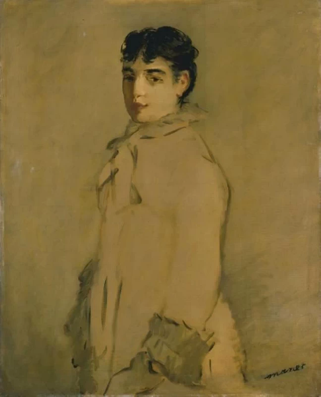  124-Édouard Manet, Giovane dopnna in rosa, Rosita Mauri, 1879-80- Museo Puskin 